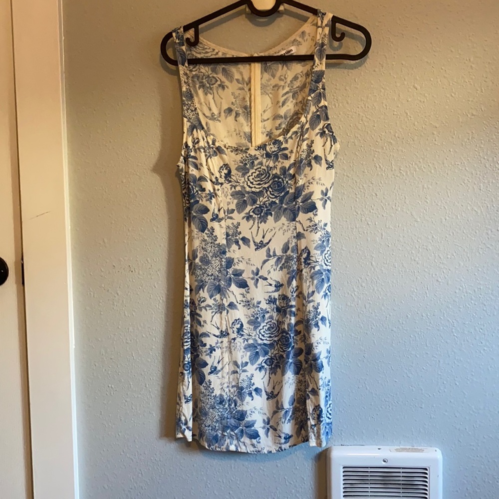 Reformation mini dress with slit